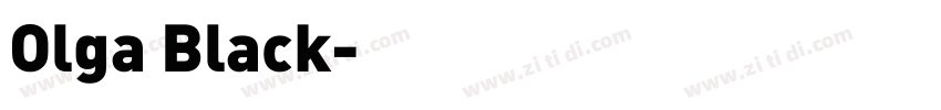 Olga Black字体转换